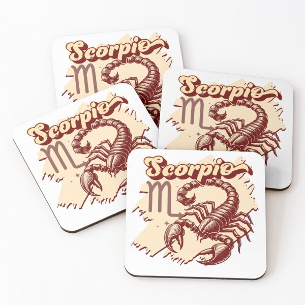 Item preview, Scorpio- maroon & beige scorpion designed and sold by priyankajustine.