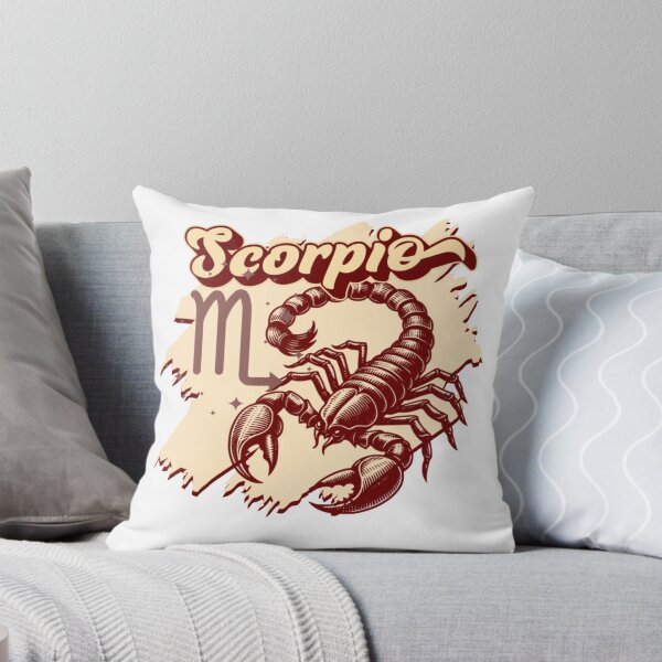 Item preview, Scorpio- maroon & beige scorpion designed and sold by priyankajustine.