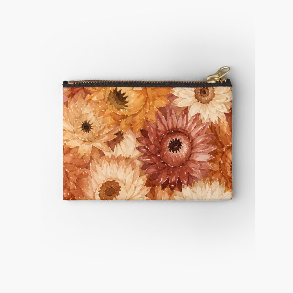 Item preview, Boho Dried Strawflower Pattern Watercolor Art Cottagecore HD Store designed and sold by bard-art.