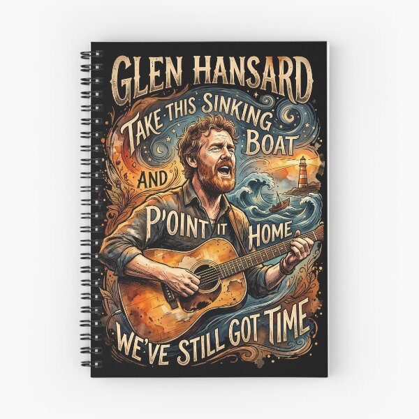 Item preview, Glen Hansard Falling Slowly Once Sinking Boat Indie Folk Art designed and sold by mohamedlotfy.