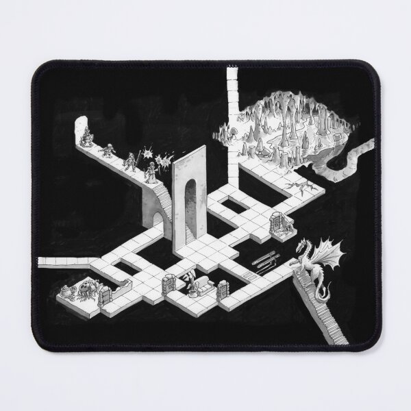 Item preview, Random Fantasy Dungeon Map with Adventurers designed and sold by Planet Urf.