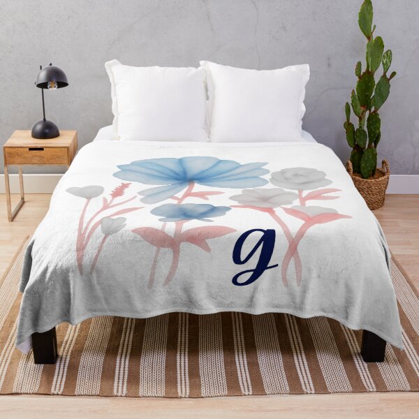 Item preview, Floral Watercolor Monogram Letter G Art designed and sold by MaisyTorrence.