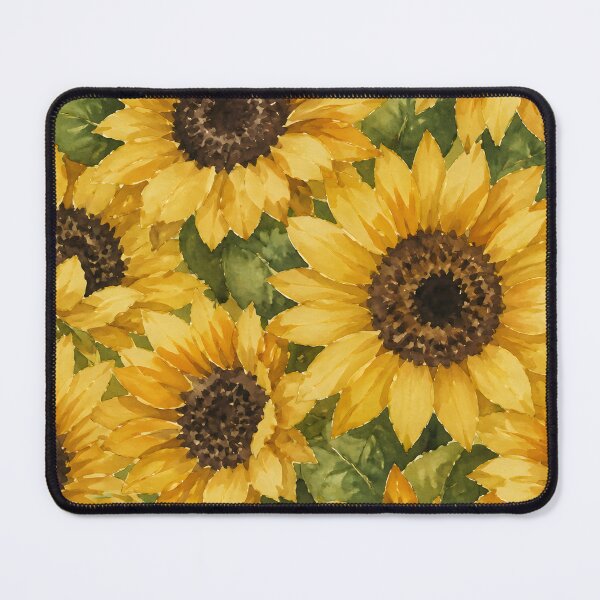Item preview, Sunflower Watercolor Pattern Cottagecore Aesthetic Botanical Art HD Store designed and sold by bard-art.