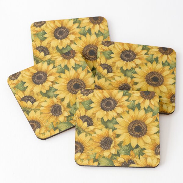 Item preview, Sunflower Watercolor Pattern Cottagecore Aesthetic Botanical Art HD Store designed and sold by bard-art.