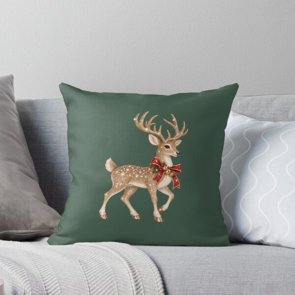Item preview, Glittering Reindeer Christmas Ornament designed and sold by MIRANDA CREATIVE.