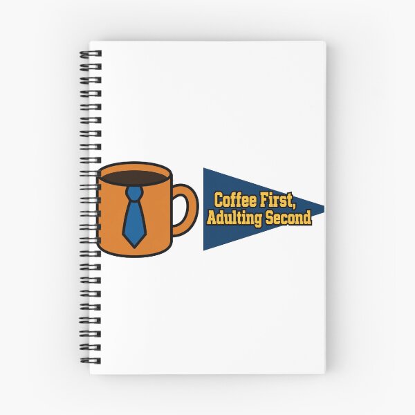 Item preview, Coffee First Adulting Second Shirt – Funny Coffee Lover Tee designed and sold by KERK Art and Design.