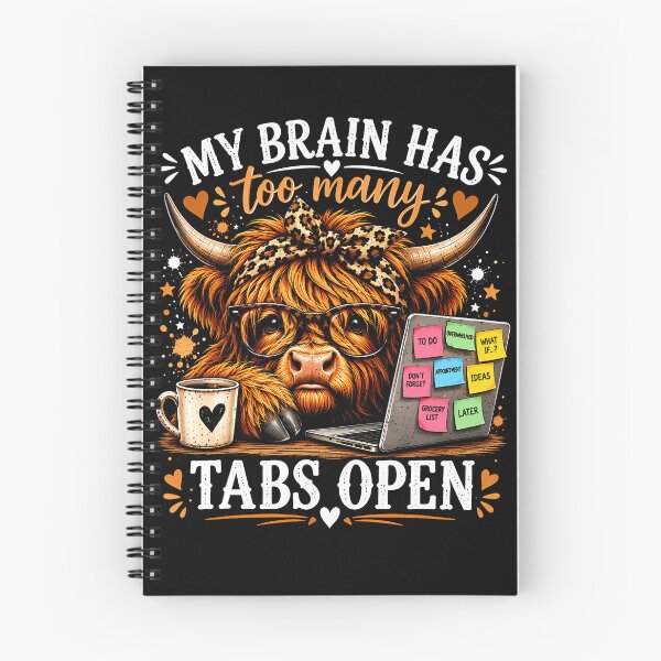 Item preview, My Brain Has Too Many Tabs Open designed and sold by Chromatic-Cubes.