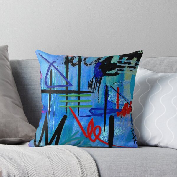 Item preview, Abstract Blue Graffiti designed and sold by ViaARTfactory.