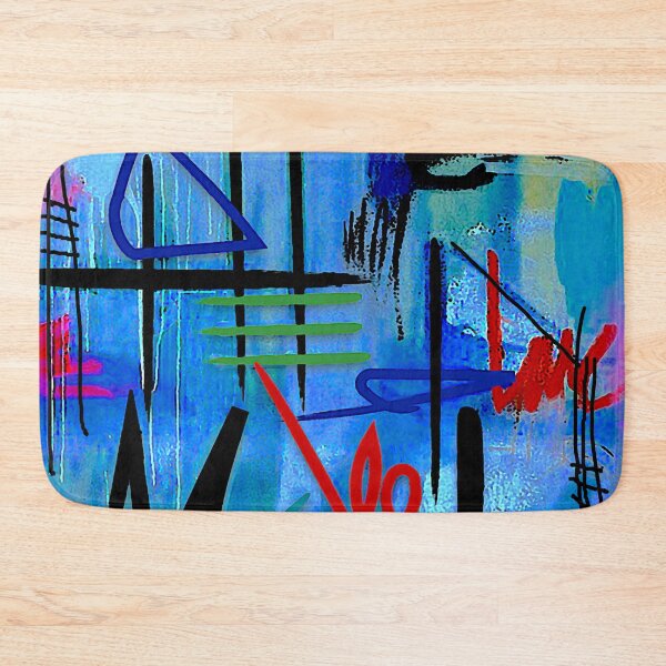 Item preview, Abstract Blue Graffiti designed and sold by ViaARTfactory.
