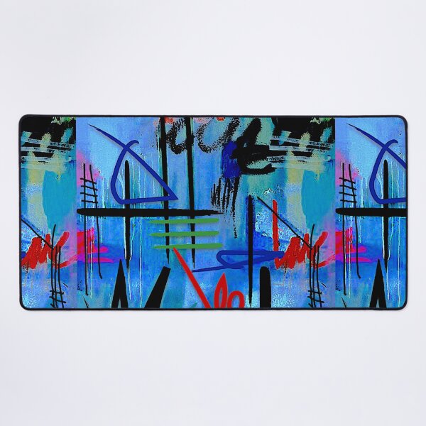 Item preview, Abstract Blue Graffiti designed and sold by ViaARTfactory.