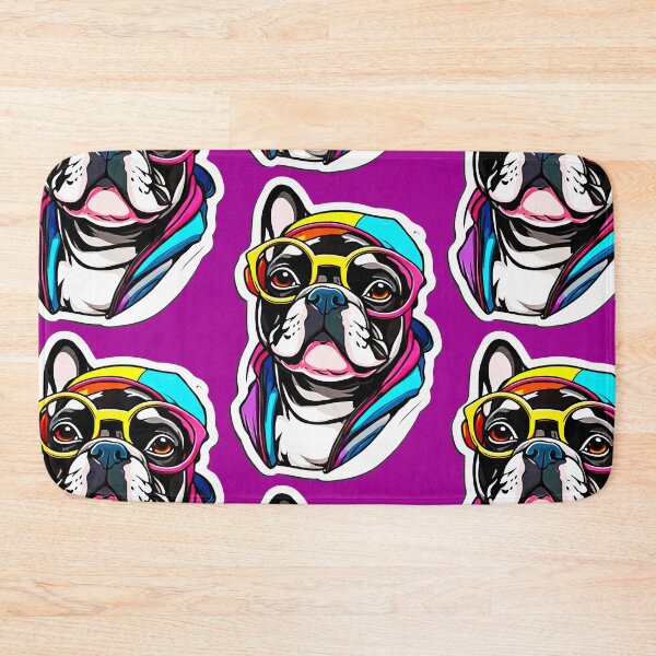 Item preview, Colorful French Bulldog Hip Hop designed and sold by Topoartispp.