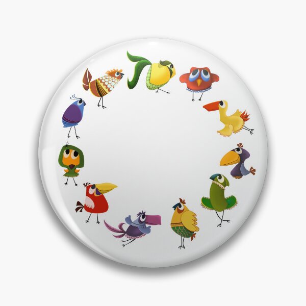 Item preview, Bird round designed and sold by NorthNook.