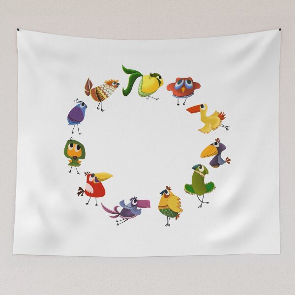 Item preview, Bird round designed and sold by NorthNook.
