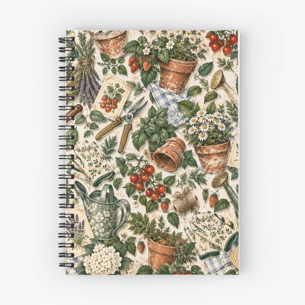 Item preview, Vintage Cottage Garden Pattern designed and sold by Glottopia.