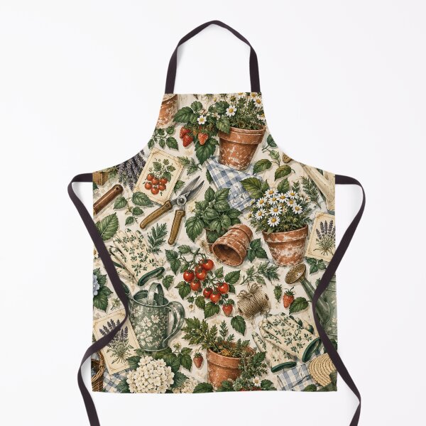 Item preview, Vintage Cottage Garden Pattern designed and sold by Glottopia.