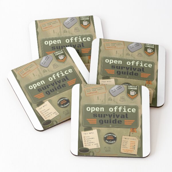 Item preview, Open office survival guide in form of notebook designed and sold by cloudyapple-kat.