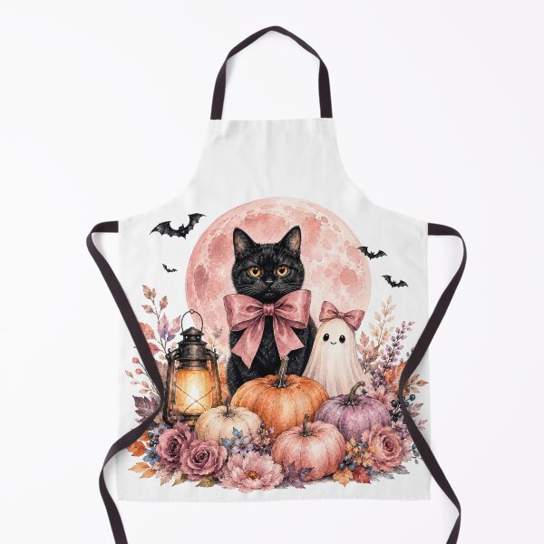 Item preview, Spooky Black Cat designed and sold by NettiesWallArt.