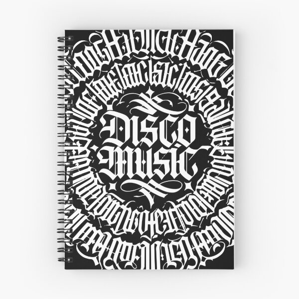 Item preview, Disco Music Gothic Typography Circle Design designed and sold by TipTop GFX.