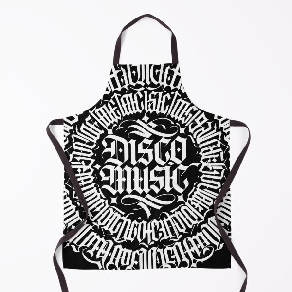 Item preview, Disco Music Gothic Typography Circle Design designed and sold by TipTop GFX.