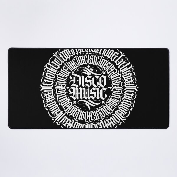 Item preview, Disco Music Gothic Typography Circle Design designed and sold by TipTop GFX.