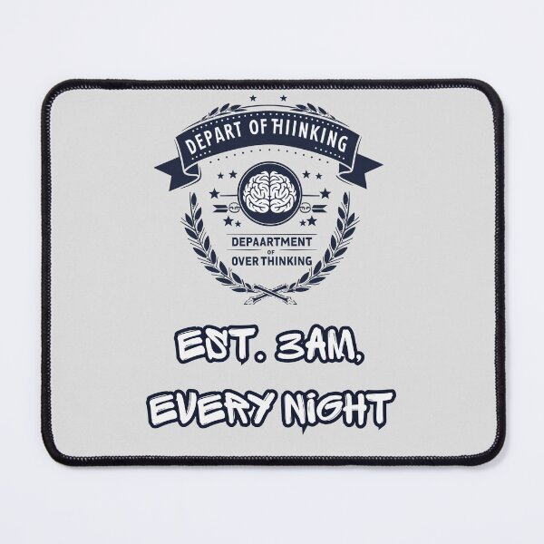 Item preview, Department Of Overthinking Funny Parody Logo Design designed and sold by FashionDollQtr.