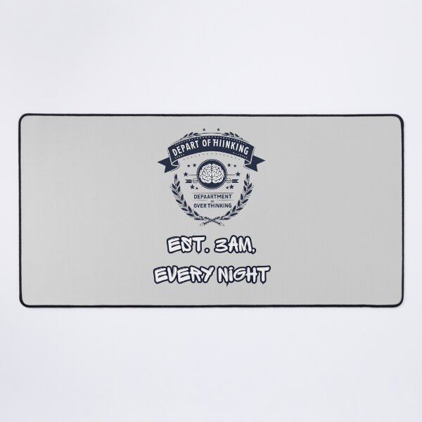 Item preview, Department Of Overthinking Funny Parody Logo Design designed and sold by FashionDollQtr.