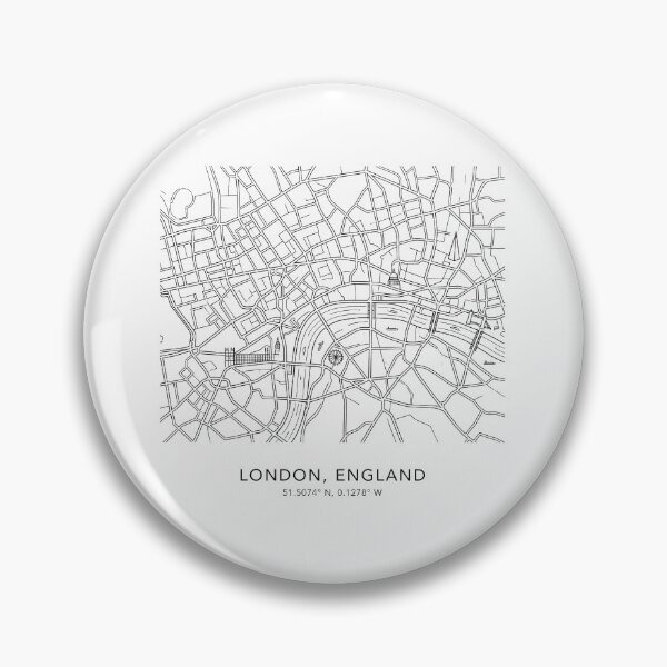 Item preview, London England Line Art City Map & Landmarks Coordinates Print Set - Double Decker Bus, Tower Bridge & Underground Drawing designed and sold by OzzFrequency.
