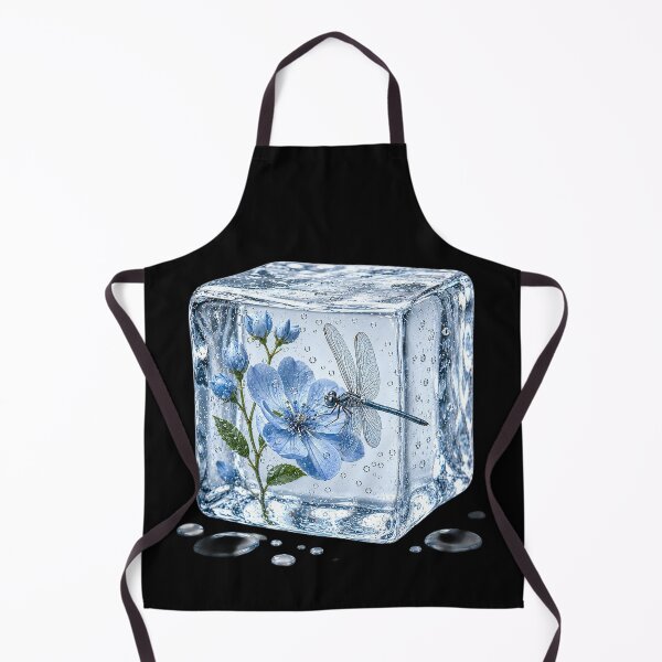 Item preview, Dragonfly on Blue Flower in Crystal Ice designed and sold by MichalHau.