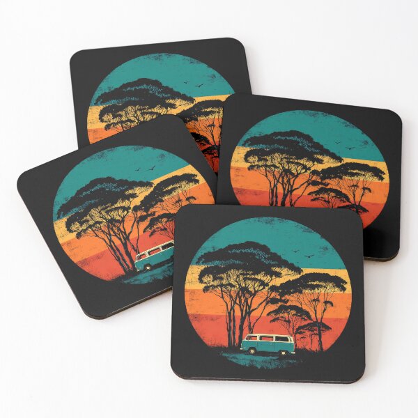 Item preview, Retro Sunset Camper Camping Adventure designed and sold by D-Oles-Mercher.