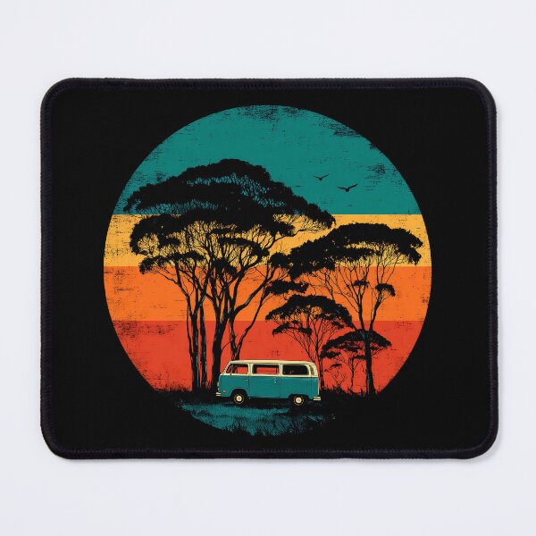 Item preview, Retro Sunset Camper Camping Adventure designed and sold by D-Oles-Mercher.