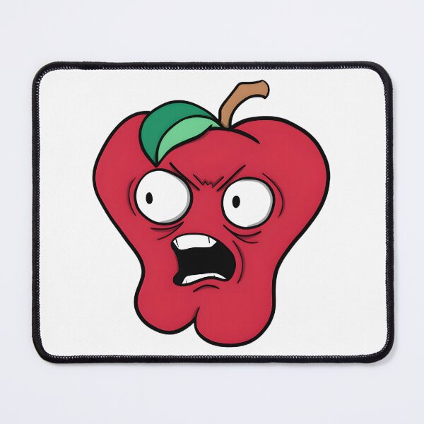 Item preview, Angry Apple Illustration with Bold Expression and Vibrant Colors designed and sold by IMRAN AHMED.