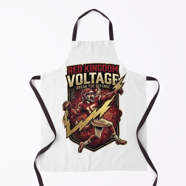 Item preview, Red Kingdom Voltage Football Wolf Mascot - Break The Defense Apparel designed and sold by Pandora´s Box.