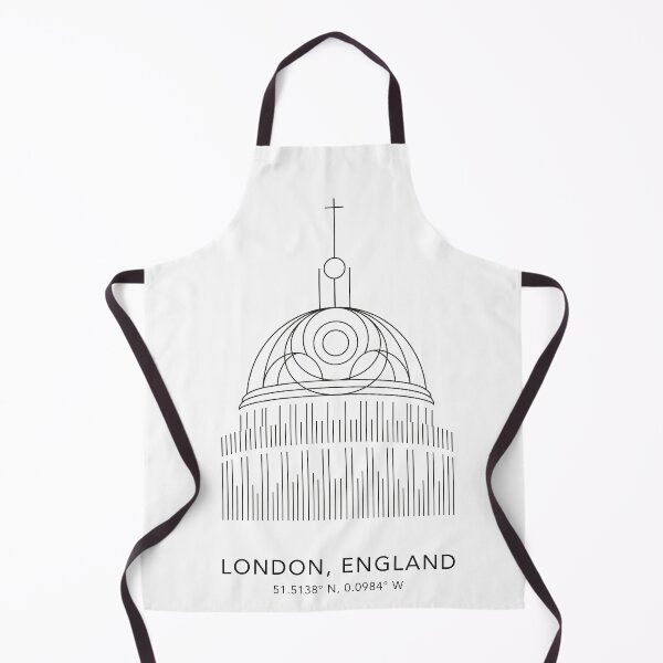 Item preview, London England Line Art City Map & Landmarks Coordinates Print Set - Double Decker Bus, Tower Bridge & Underground Drawing designed and sold by OzzFrequency.