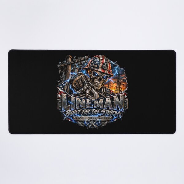 Item preview, Lineman Built for the Storm – Power Pride Sacrifice designed and sold by artistwill.