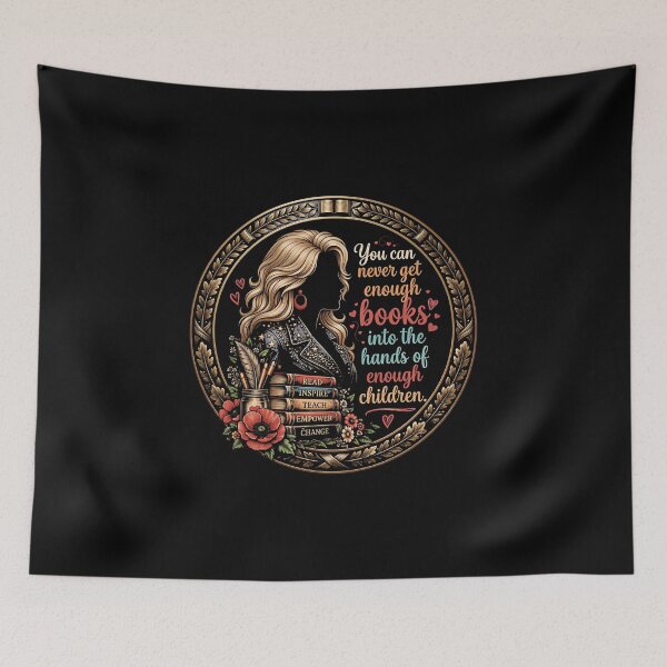 Item preview, You Can Never Get Enough Books Into Childrens Hands designed and sold by gear-posters.