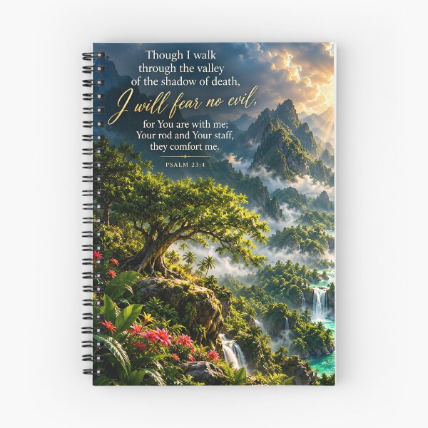 Item preview, Psalm 23:4 I Will Fear No Evil Christian Faith Art designed and sold by IRON SIREN.
