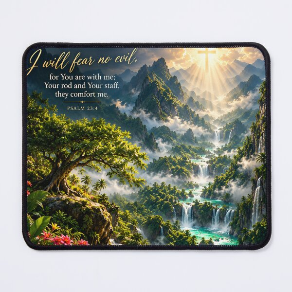Item preview, Psalm 23:4 I Will Fear No Evil Christian Faith Art designed and sold by IRON SIREN.