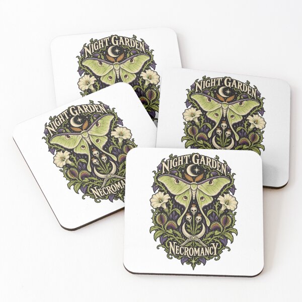Item preview, Luna Moth Night Garden Necromancy Gothic Botanical Art designed and sold by ODDLUME CLUB.