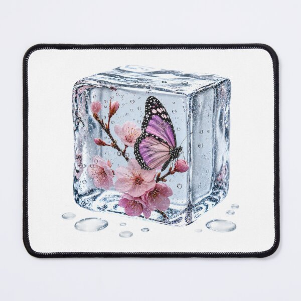 Item preview, Purple Butterfly on Cherry Blossoms in Crystal Ice designed and sold by MichalHau.