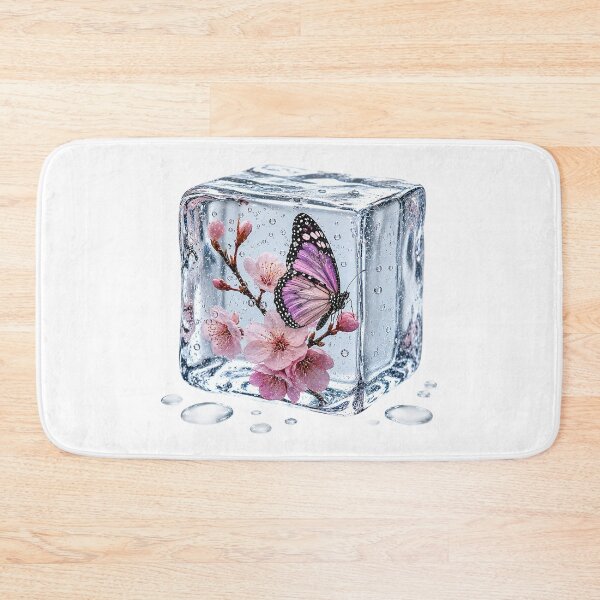 Item preview, Purple Butterfly on Cherry Blossoms in Crystal Ice designed and sold by MichalHau.