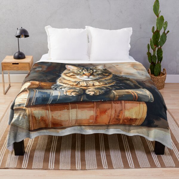 Item preview, Cat Sleeping on Books designed and sold by BetweenForms.