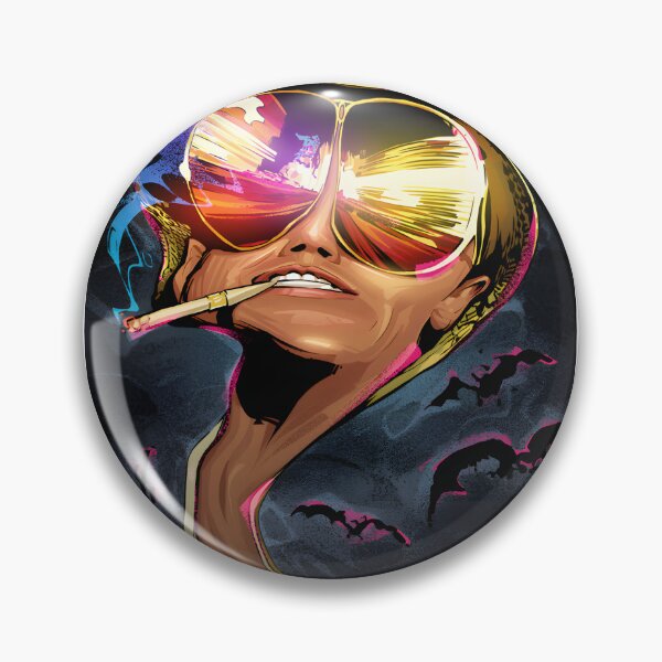 Item preview, Fear and Loathing Inspired Psychedelic Art Design with Bold Colors and Surreal Elements designed and sold by JustelioShop.