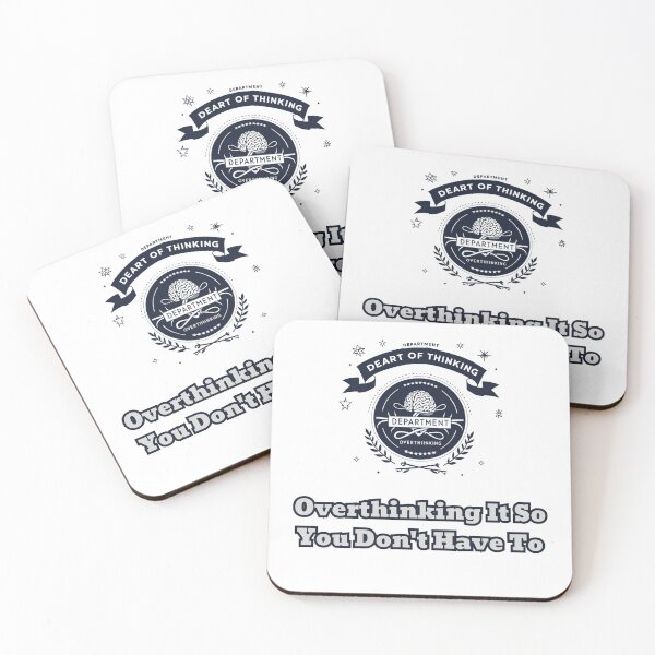 Item preview, Department Of Overthinking Service Parody Logo Design designed and sold by FashionDollQtr.