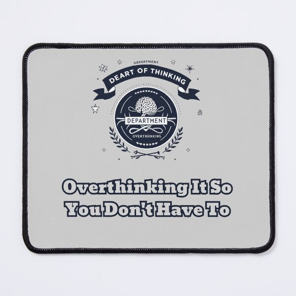 Item preview, Department Of Overthinking Service Parody Logo Design designed and sold by FashionDollQtr.