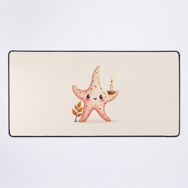 Item preview, Starfish Holding Candle - Kawaii Autumn Sea Life designed and sold by DariaCraft.