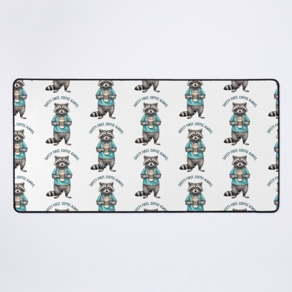 Item preview, Nurse Raccoon Healthcare Coffee designed and sold by Tiffany Roy.