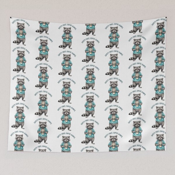 Item preview, Nurse Raccoon Healthcare Coffee designed and sold by Tiffany Roy.