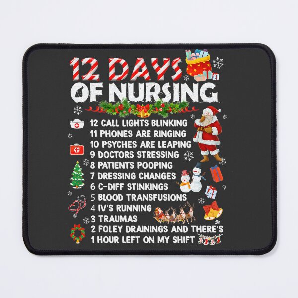 Item preview, Funny Nurses Merry Christmas Design for Days of Nursing Celebration designed and sold by Kahnman.