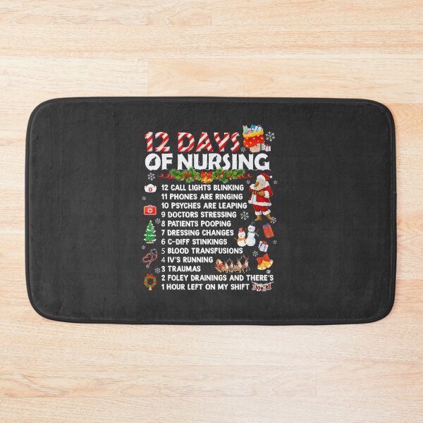 Item preview, Funny Nurses Merry Christmas Design for Days of Nursing Celebration designed and sold by Kahnman.