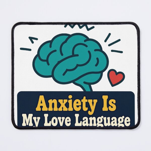Item preview, Anxiety Is My Love Language Shirt – Funny Sarcastic Tee designed and sold by KERK Art and Design.